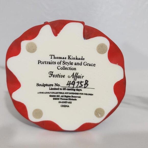 2/$50 Thomas Kinkade Festive Affair Figurine 4975B Hamilton Collection Sculpture - Picture 6 of 9